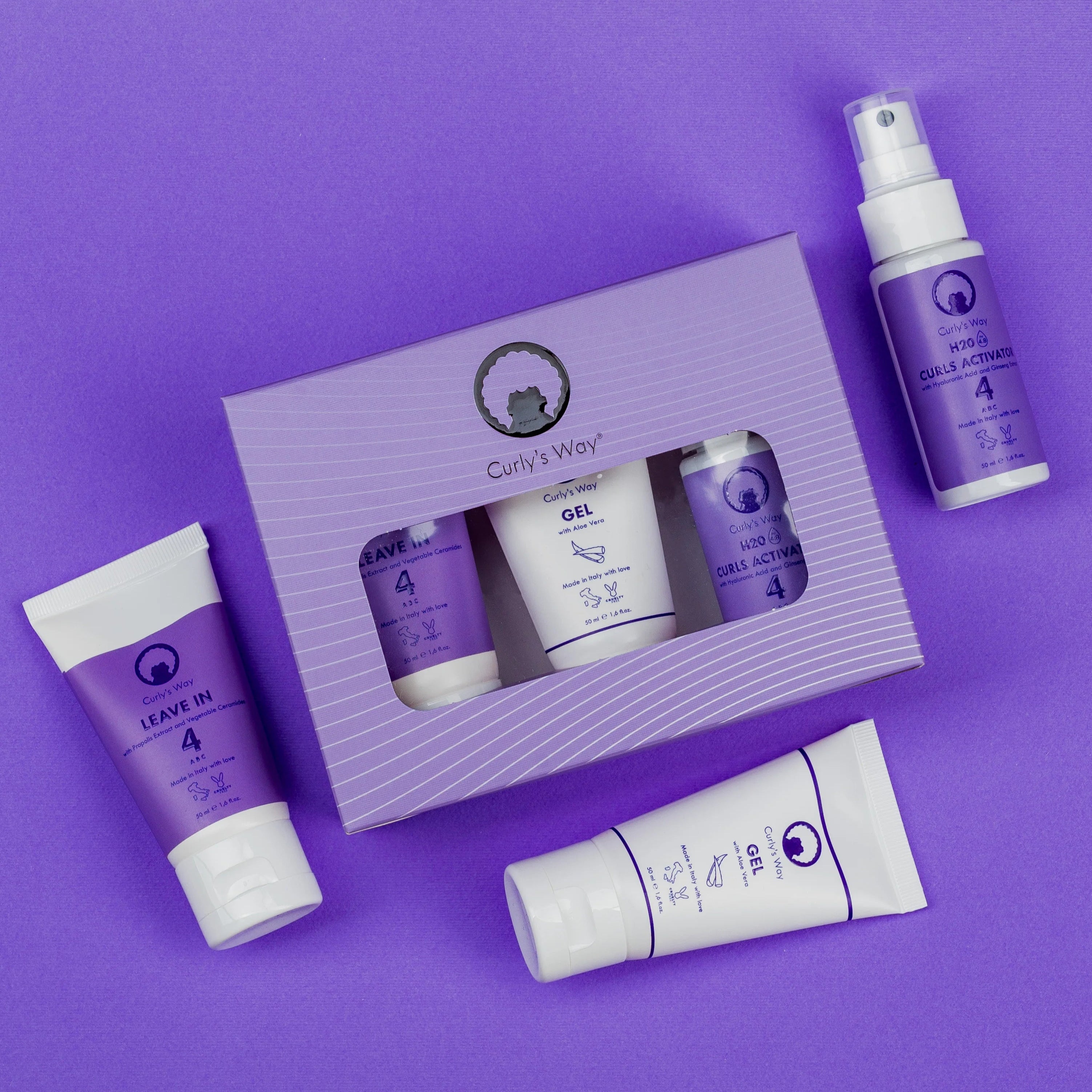 MINI KIT Styling Capelli Afro/Coily - 50 ml (Linea 4) + Nebulizzatore 💟