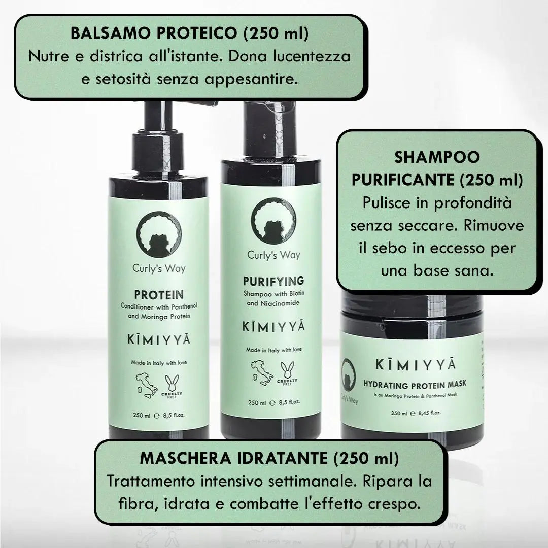 KIT x Capelli Mossi con Cuoio Capelluto Grasso