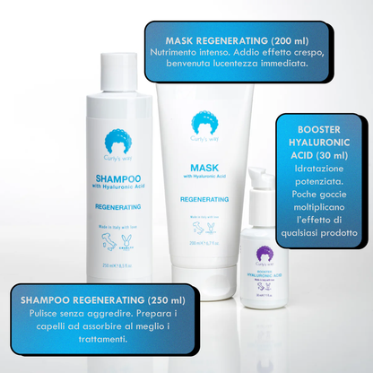 KIT Rigenerante | Capelli Mossi e Ricci Disidratati, Decolorati o Trattati