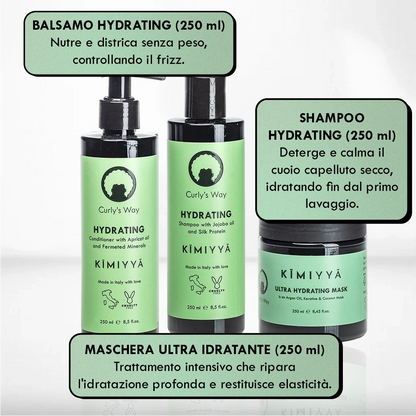 KIT x Per Capelli Ricci e Cuoio Capelluto Secco