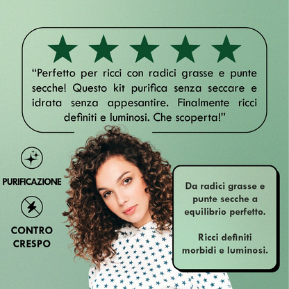 KIT x Capelli Ricci con Cuoio Capelluto Grasso
