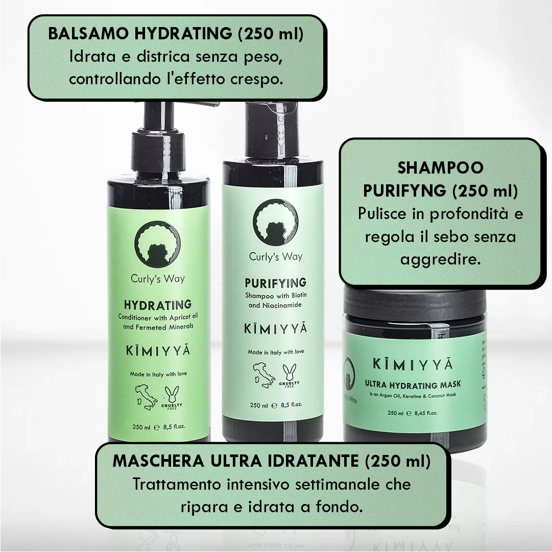KIT x Capelli Ricci con Cuoio Capelluto Grasso
