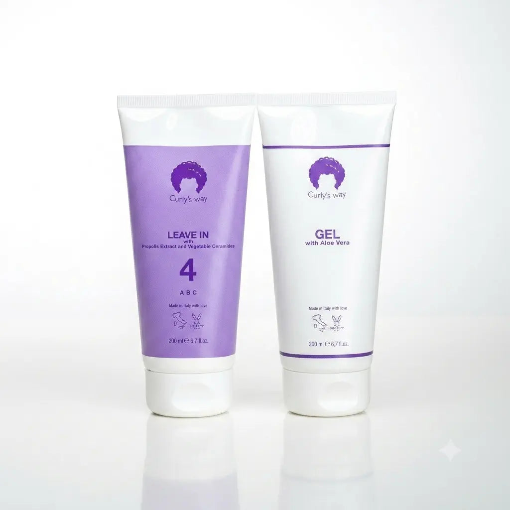 KIT Essenziale Capelli Afro(Linea 4) + Nebulizzatore e Spazzola Districante 🍇
