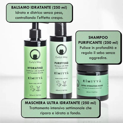 KIT x Capelli Ricci con Cuoio Capelluto Grasso