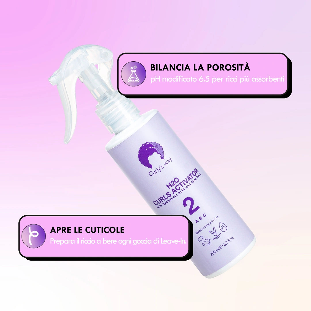 H2O Acqua Attiva Riccio x Capelli Mossi